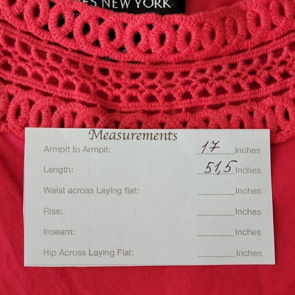 Jones New York Red Dress #118  Size 6 - Picture 5 of 6